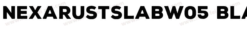 NexaRustSlabW05 Black字体转换